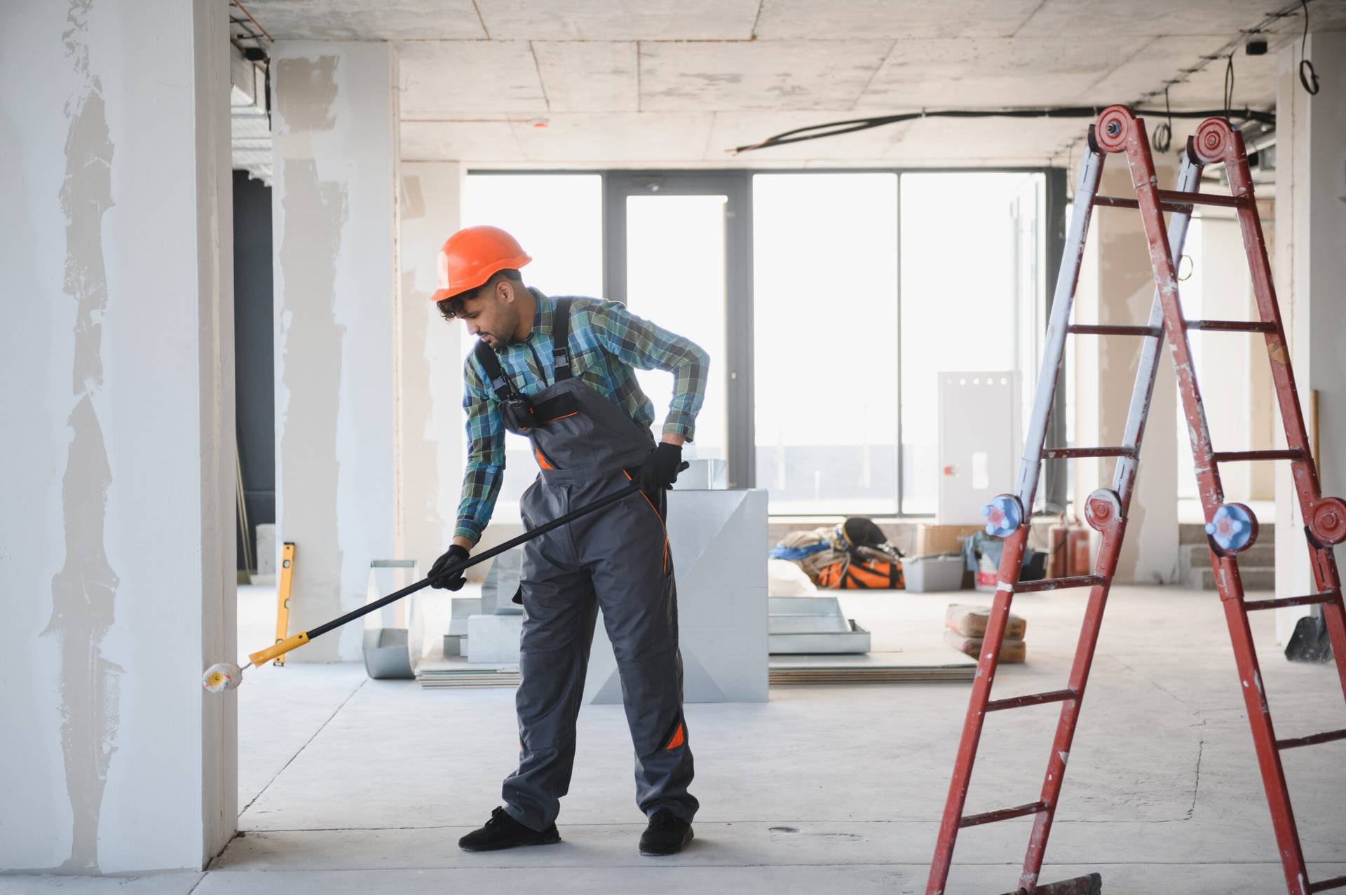 Renovation work before post construction cleaning
